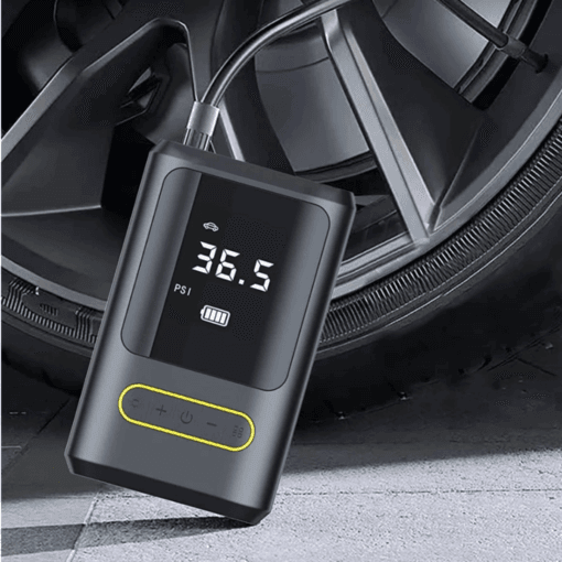 Bomba De Ar Eletrica Portátil Digital Encher Pneu Carro